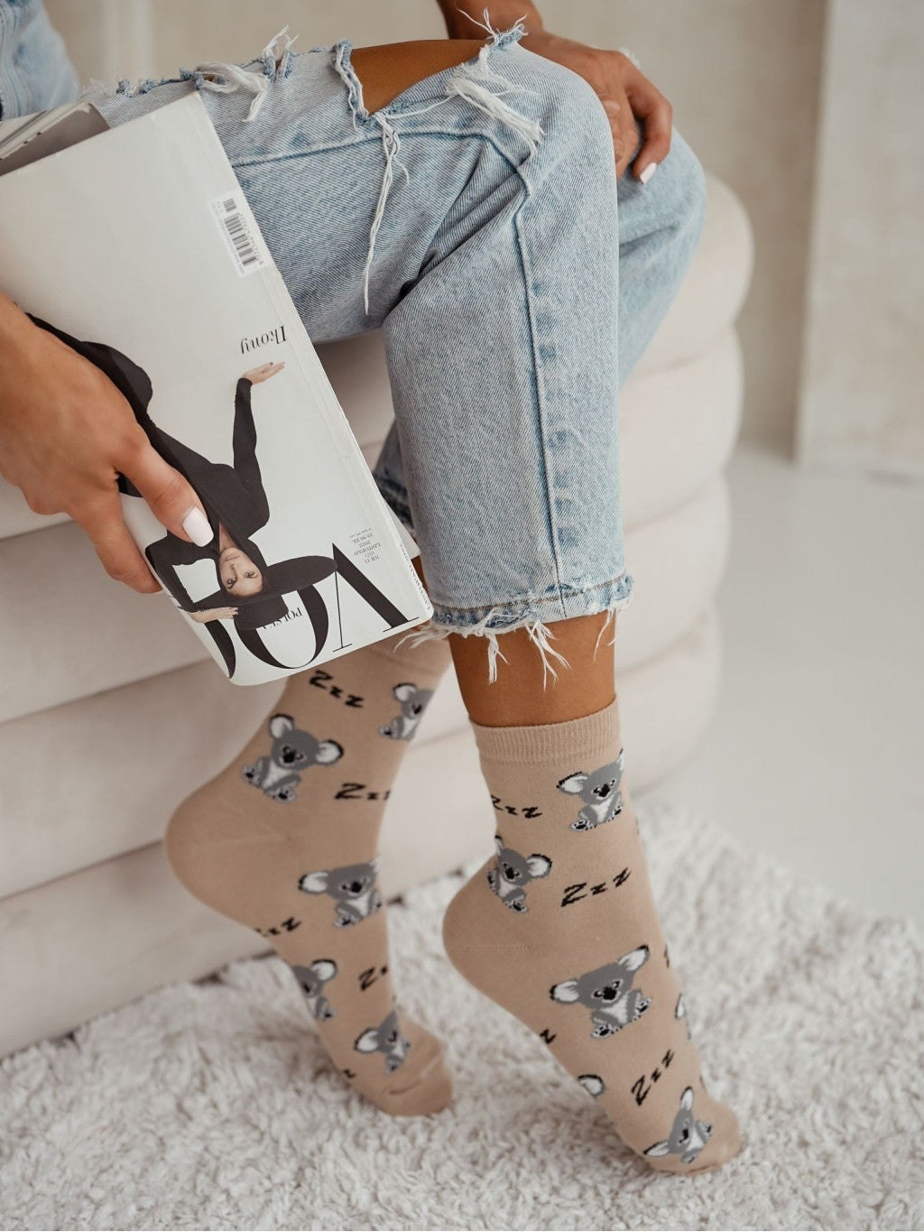 1 Paar Lycille Socken 37/41 aus Baumwolle KOALA