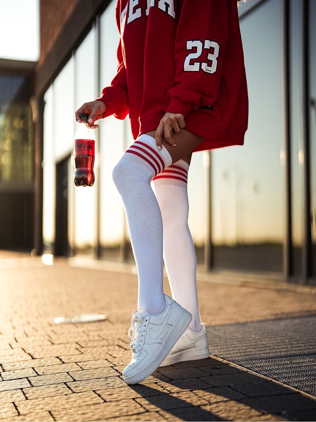 1 Paar Overknees elegante Knie- Overknees- Strümpfe 37/41 Streifen im Bündchen