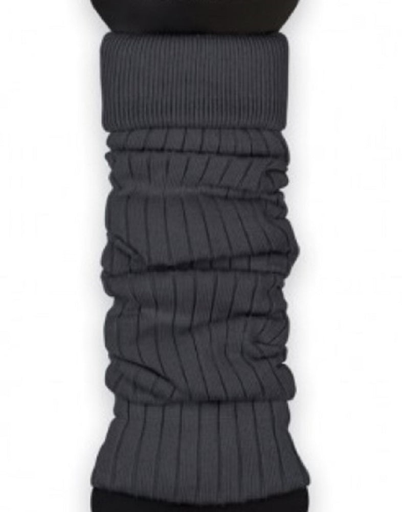 1 Paar Beinstulpen für Frauen aus Baumwolle mit Streifenmuster NEU graphit