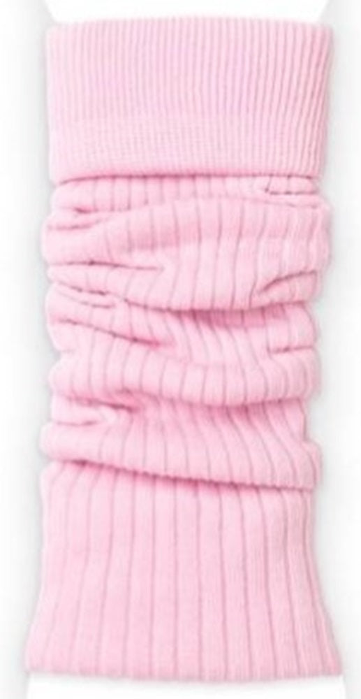 1 Paar Beinstulpen für Frauen aus Baumwolle mit Streifenmuster NEU hellrosa