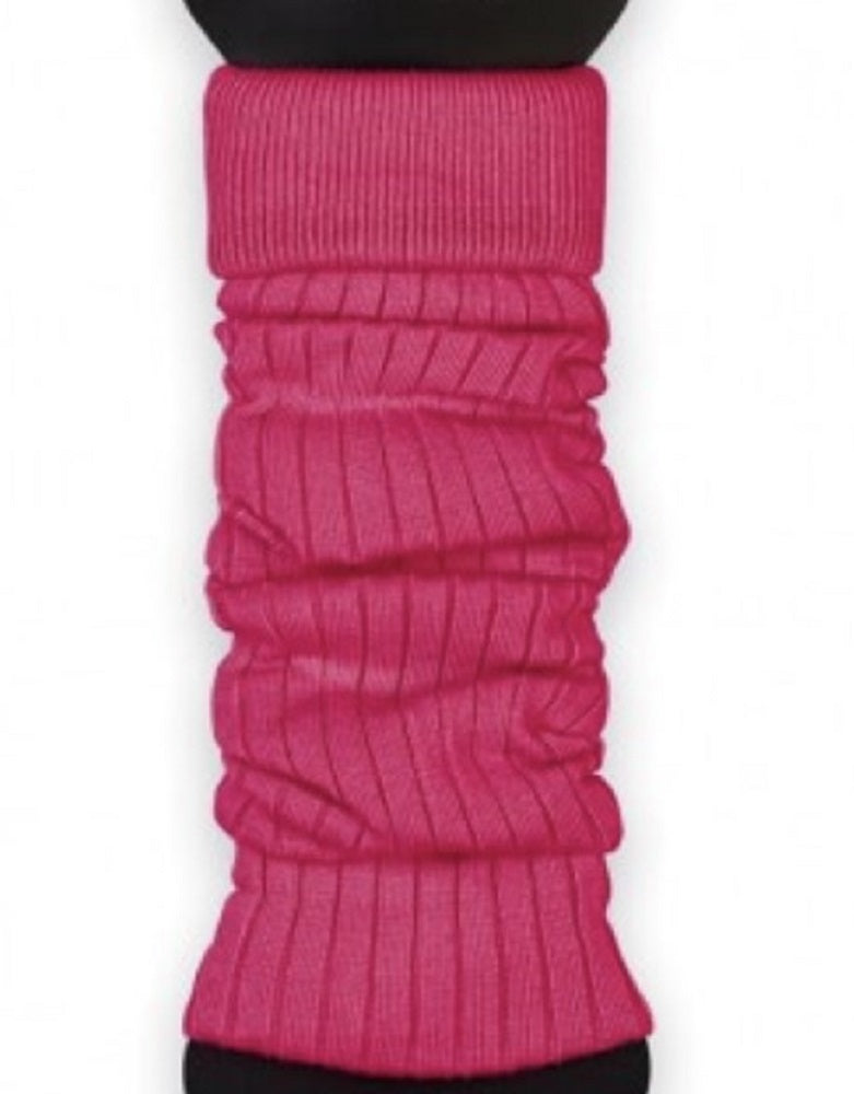 1 Paar Beinstulpen für Frauen aus Baumwolle mit Streifenmuster NEU pink