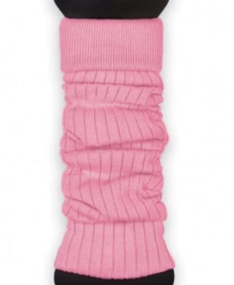 1 Paar Beinstulpen für Frauen aus Baumwolle mit Streifenmuster NEU rosa