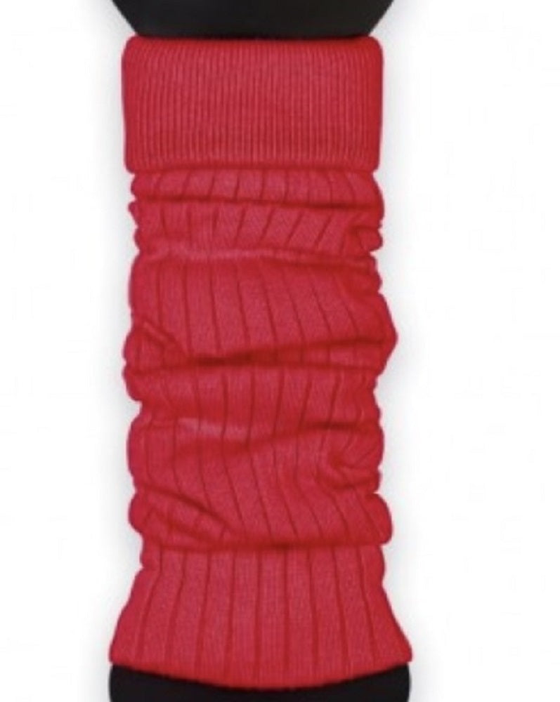 1 Paar Beinstulpen für Frauen aus Baumwolle mit Streifenmuster NEU rot