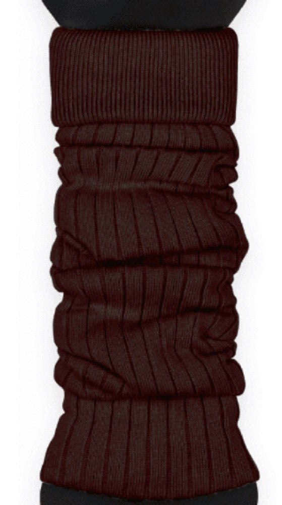 1 Paar Beinstulpen für Frauen aus Baumwolle mit Streifenmuster NEU braun