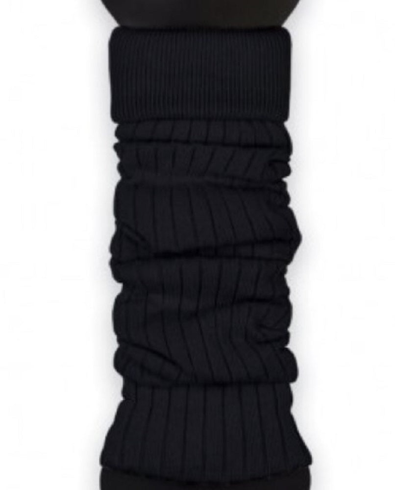 1 Paar Beinstulpen für Frauen aus Baumwolle mit Streifenmuster NEU schwarz