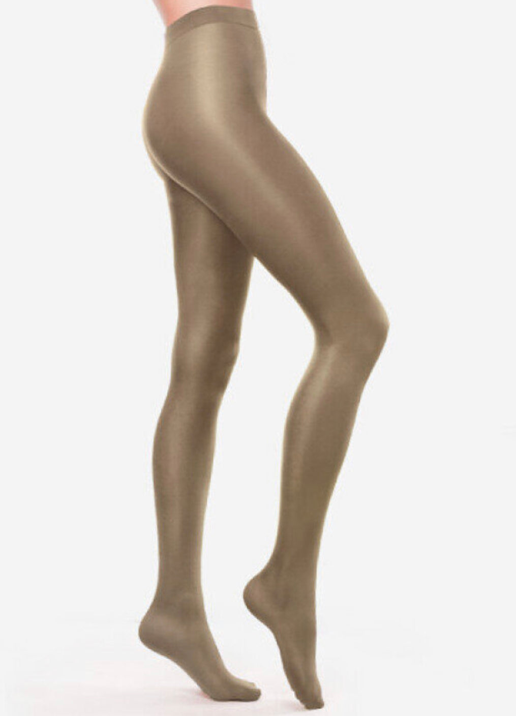 blickdichte Strumpfhose für Damen aus Mikrofaser 100 Den BEIGE 1