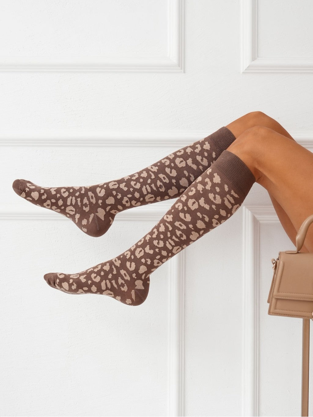 Moderne Baumwollkniestrümpfe 37/41 für Frauen mit Tiermuster NEU