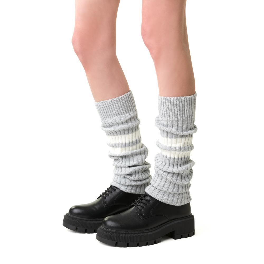 Beinstulpen für Frauen aus Wolle mit Streifen