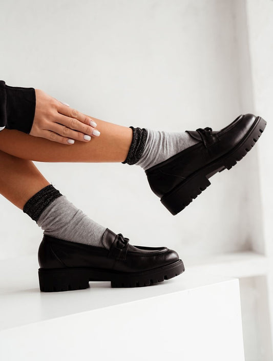1 Paar moderne Lycille Socken 37/41 aus Baumwolle mit LUREX