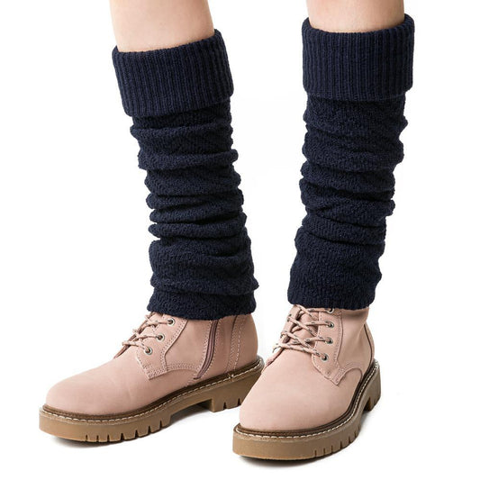 Beinstulpen für Frauen aus Wolle mit Fischgräten-Muster