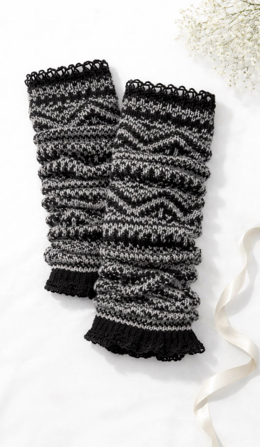 Beinstulpen aus Baumwolle mit Fair-Isle-Muster – stilvoll, bequem & vielseitig