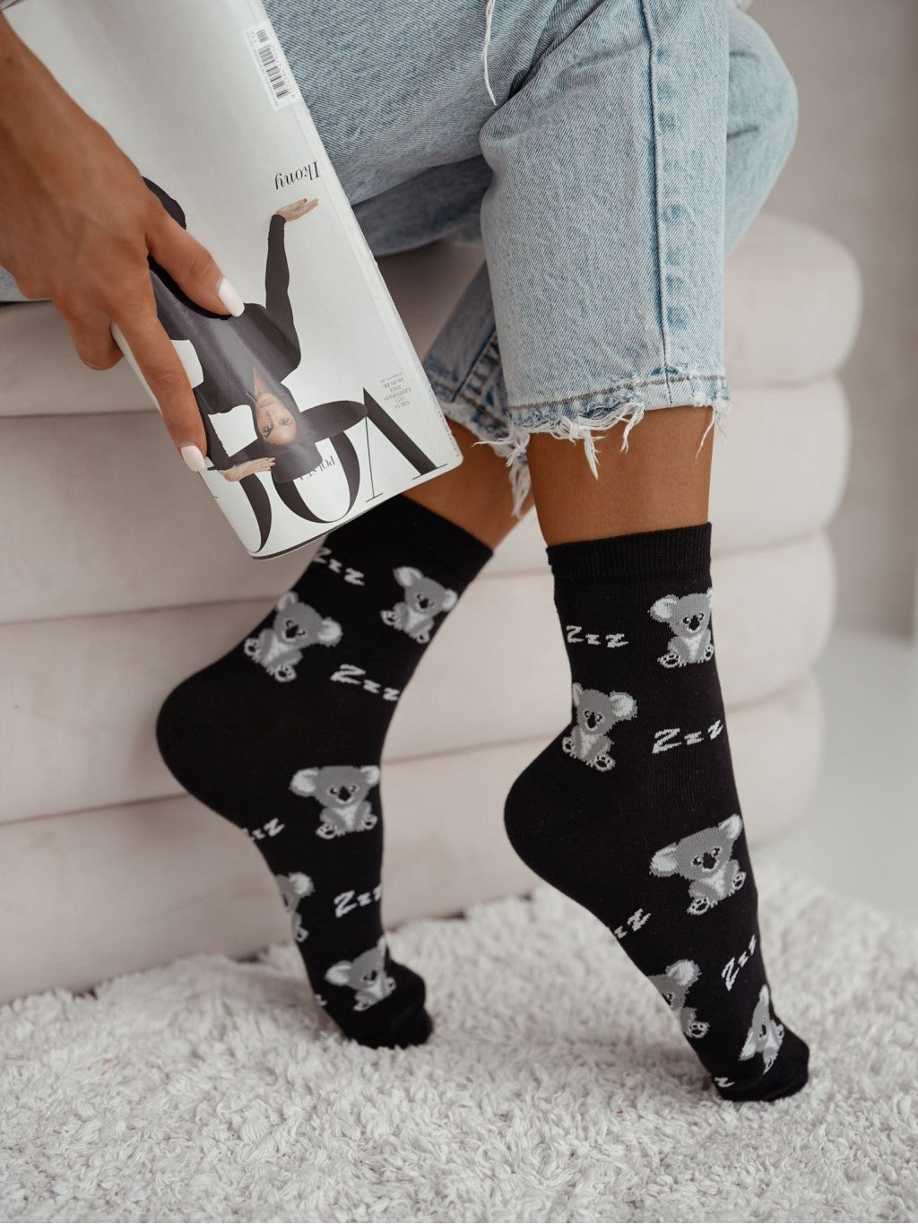 1 Paar Lycille Socken 37/41 aus Baumwolle KOALA