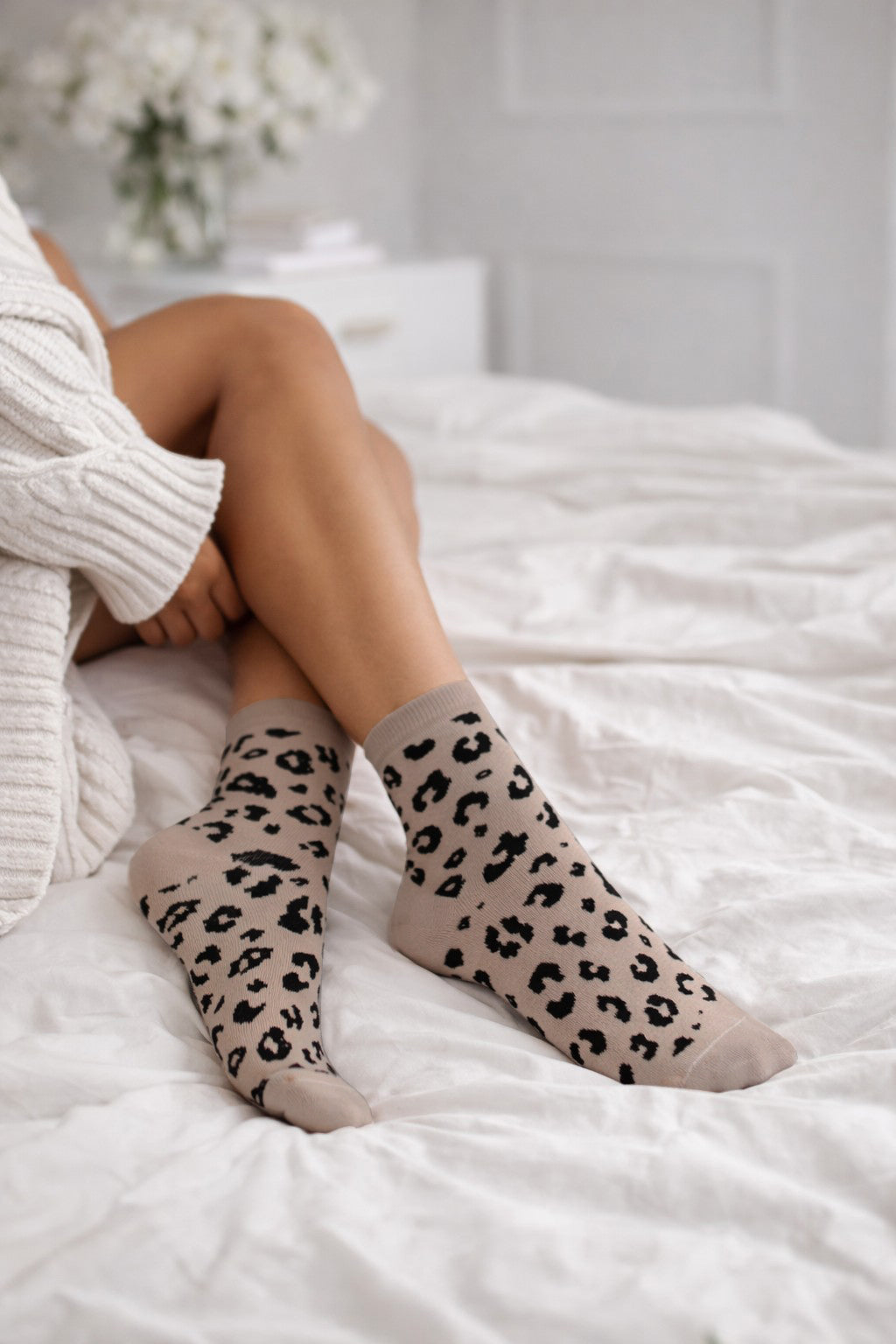 Leo Socken Damen beige