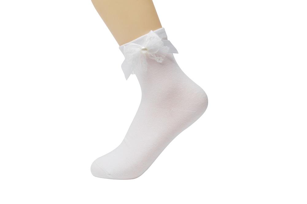 elegante Baumwollsocken mit Glitzer 36/41 für Frauen weiß NEU