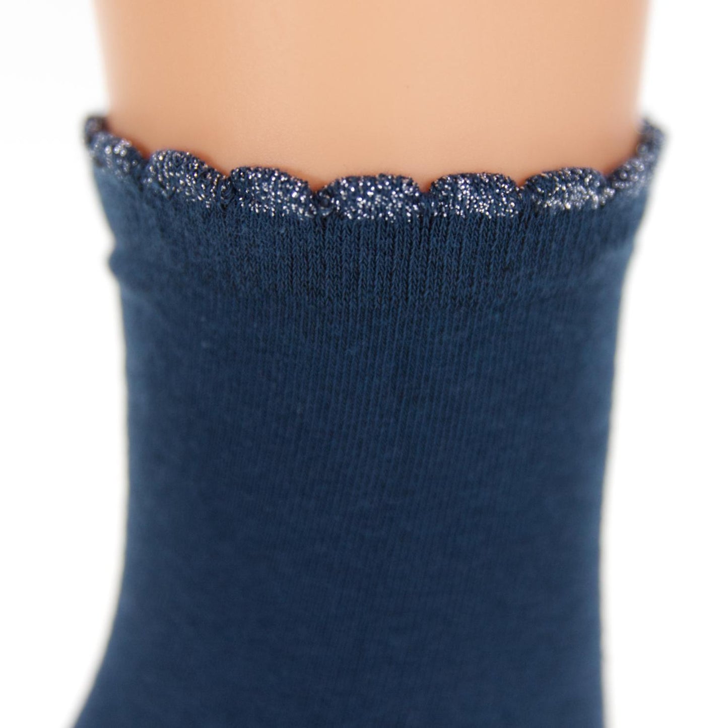 3-er Pack elegante Baumwollsocken mit Glitzer 38/41 für Mädchen und Frauen NEU