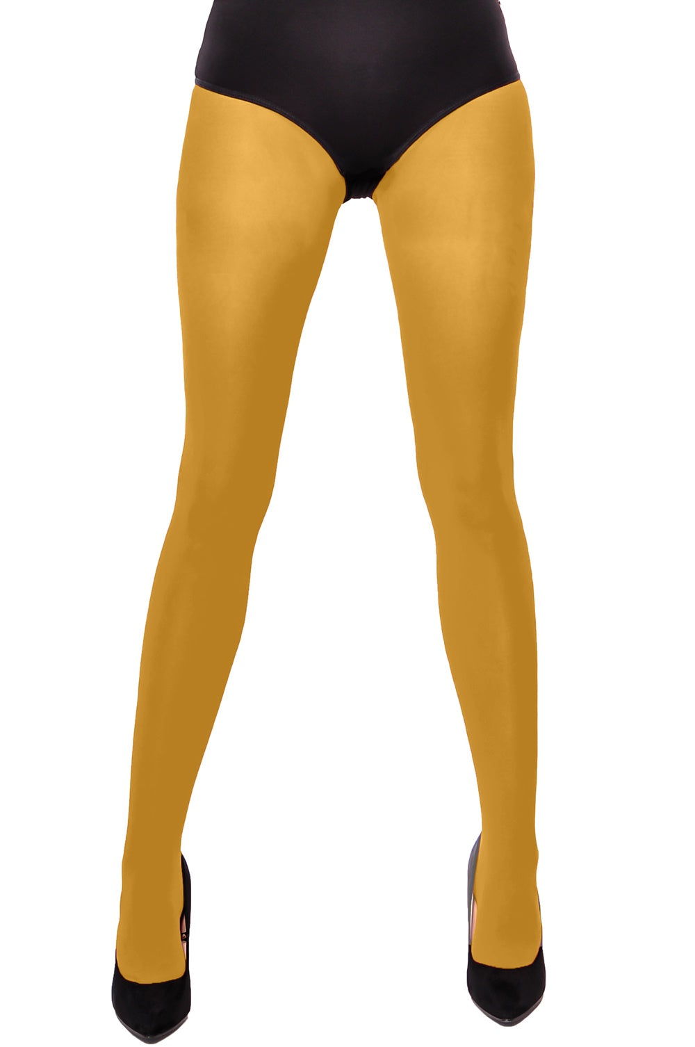 Lycille blickdichte Damenstrumpfhose 60 Den MUSTARD